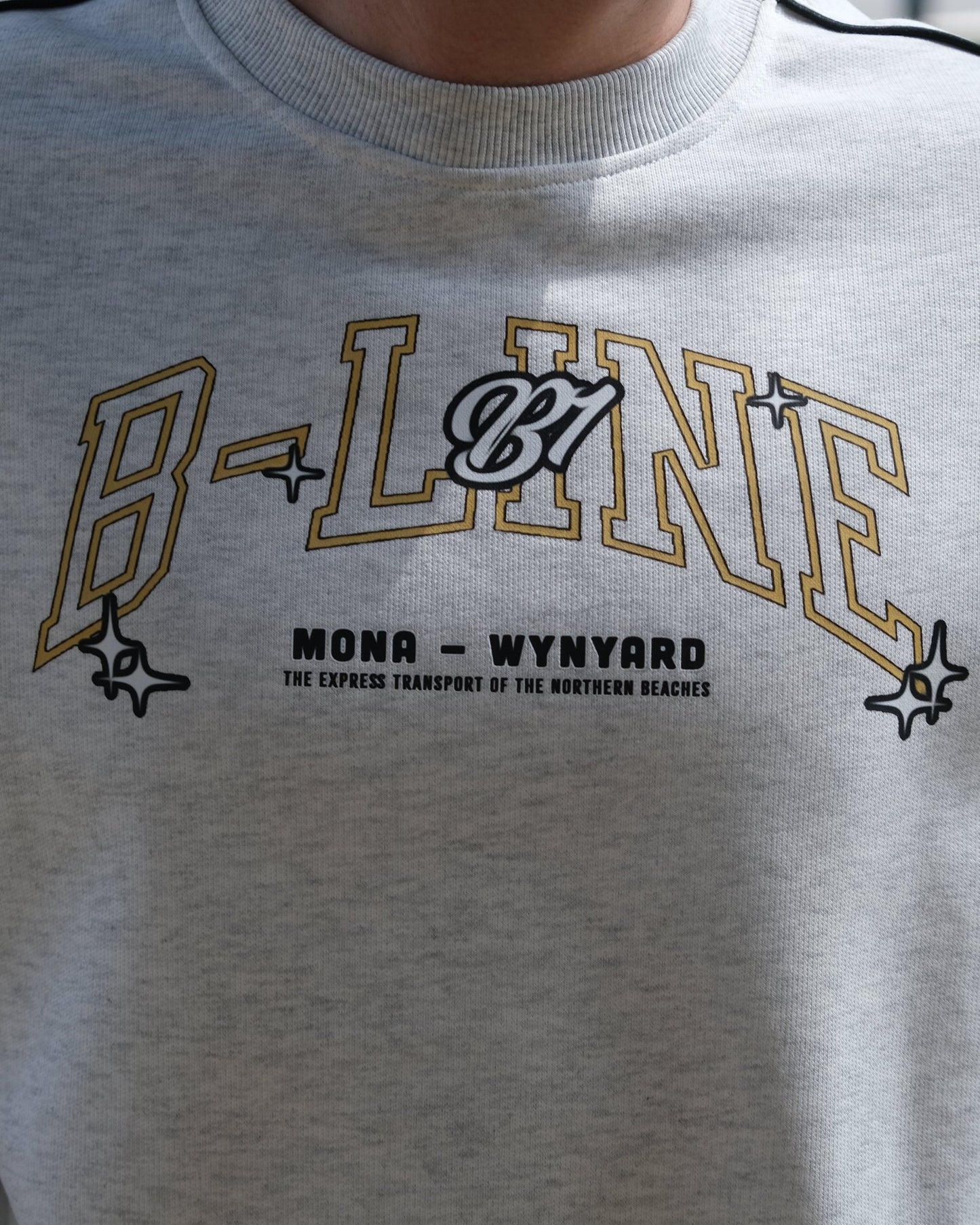 B-Line Striped sweater - Not In Service Apparel