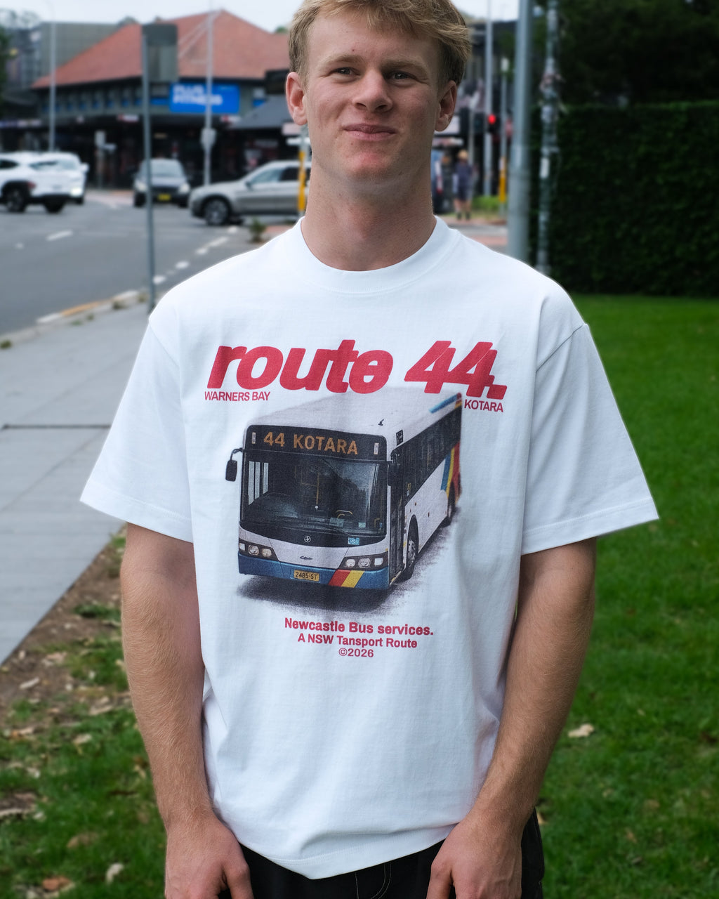 Sydney buses streetwear graphic t-shirt front design
